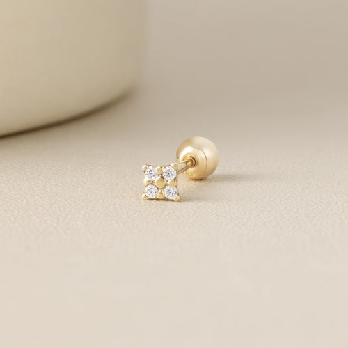 Solid gold piercing