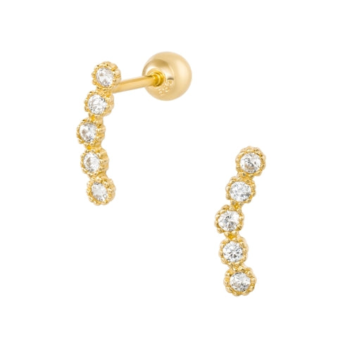Solid gold xavia piercing