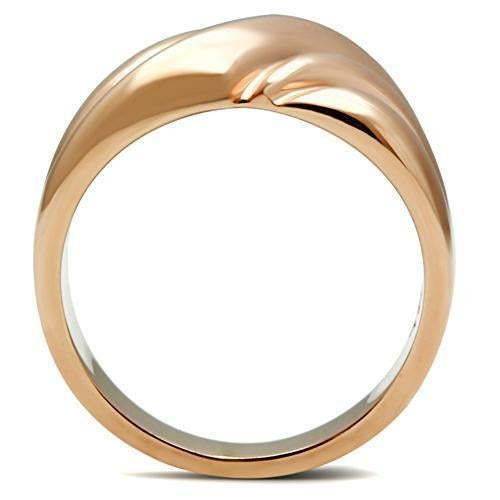 Rose Gold Brass Ring with No Stone