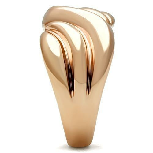 Rose Gold Brass Ring with No Stone