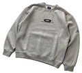 Oakley grey crew neck sweatshirt with embroidered ellipse logo