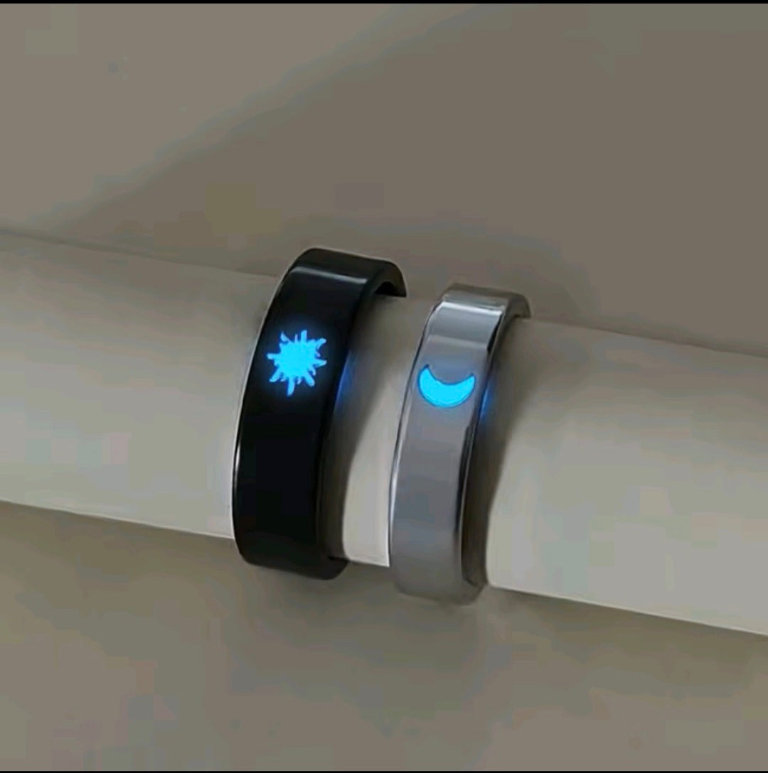 Luminous Sun & Moon rings