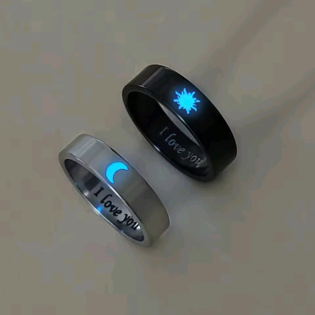 Luminous Sun & Moon rings